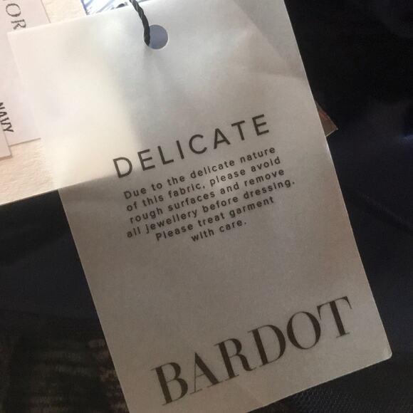 Bardot size 4 Blue Hana Lace Halter Cocktail Dress cocktail Strappy Backless - Picture 10 of 12